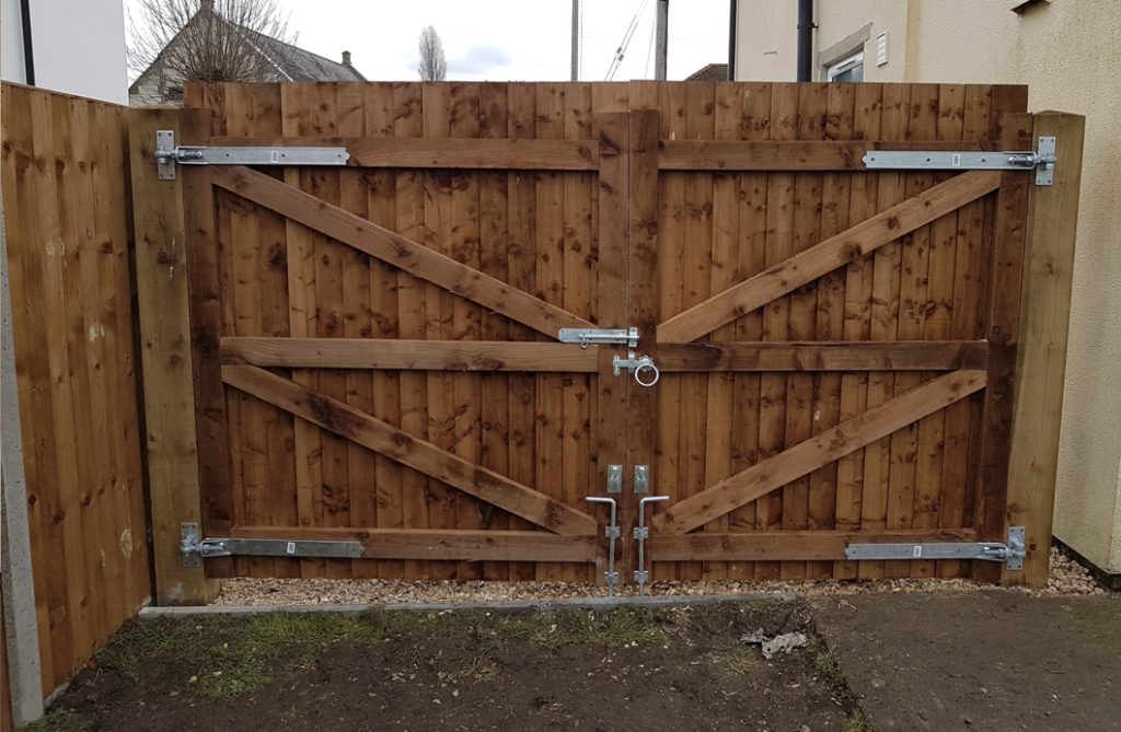 Wooden Gates installed in Fordham Cambridgeshire